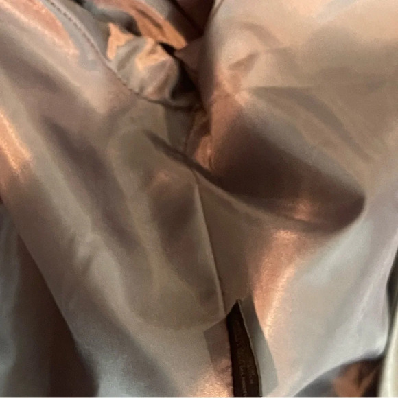 Giorgio Sant’ Angelo Gray Pinstripe Silver Button Shoulder Pad Blazer 12 - Picture 7 of 8